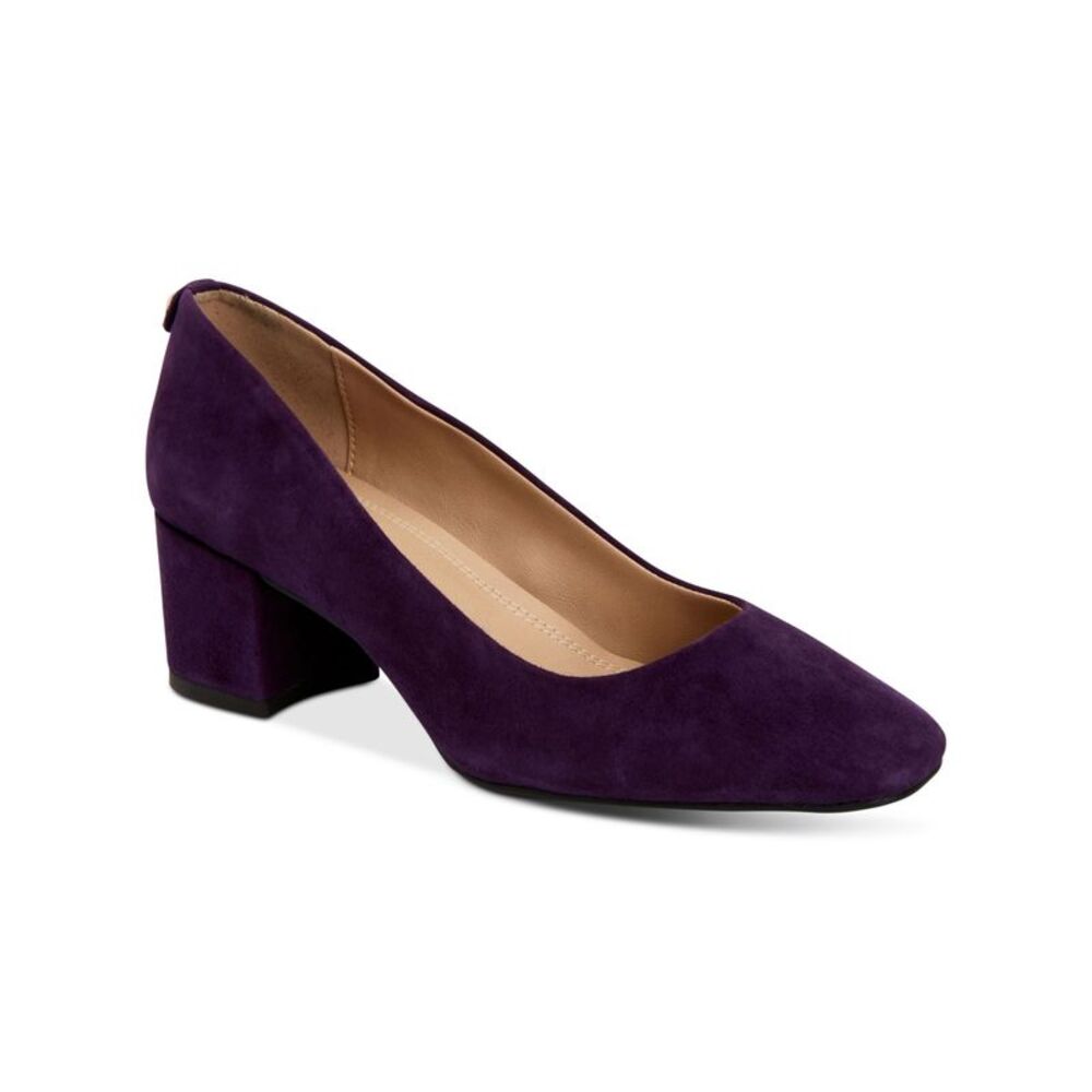 CHARTER CLUB Womens Plum Purple Saraa Slip On Leather Pumps Shoes 6.5 M